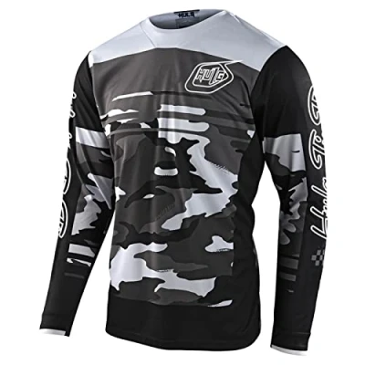 Abbildung von Radfahren Jersey Herren Mountainbike Motocross Langarm MTB T Shirt,Shirt Downhill Fahrrad Schnelltrocknend (Color 01,XXL)
