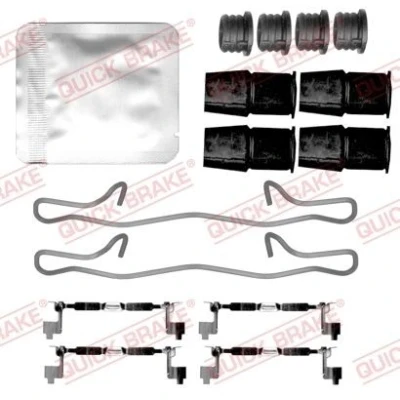 Abbildung von QUICK BRAKE 109 0155 Zubehörsatz, Scheibenbremsbelag TESLA: Model S, VOLVO: V60 II, XC60 S90 II