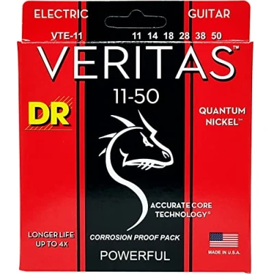 Abbildung von DR Strings VERITAS™ Coated Core Technology Electric Guitar Strings: Heavy 11 50