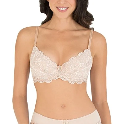 Abbildung von Smart &amp; Sexy Damen Signature Lace Bra Push Up BH, Undurchsichtige, In The Buff, 85A