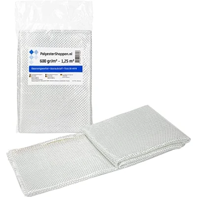 Abbildung von POLYESTERSHOPPEN.NL Rovinggewebe Glasgewebe 1m², 300g/m² Speziell für Polyesterharze, Epoxidharze, GFK Matten, Gewebe, Matte, Aramidgewebe, Laminate