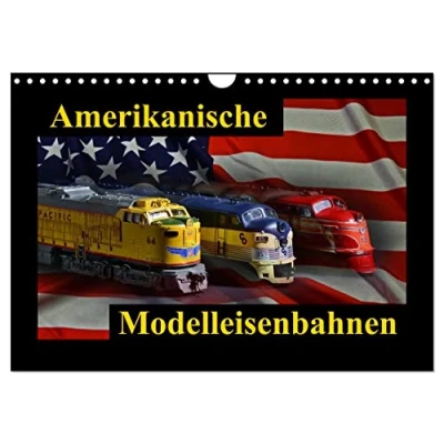 Abbildung von Amerikanische Modelleisenbahnen (Wandkalender 2025 DIN A4 quer), CALVENDO Monatskalender