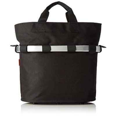 Abbildung von KlickFix Unisex Adult Farradtaske Bikebasket Oval Sort Fahrradkorb, Schwarz, 34 x 31 17.5 cm EU
