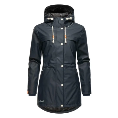 Abbildung von Navahoo Rainy Forest Regenjacke / wasserabweisende Jacke, Damen, Größe: XS, Dark blue