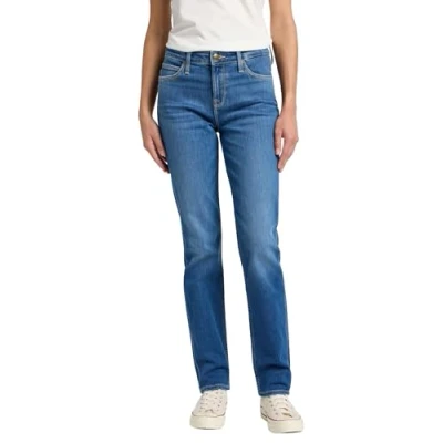 Abbildung von Lee Marion Straight Jeans Leg, Damen, Größe: 27x31, Mid stop