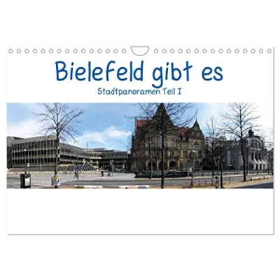 Abbildung von Bielefeld gibt es! Stadtpanoramen (Wandkalender 2025 DIN A4 quer), CALVENDO Monatskalender