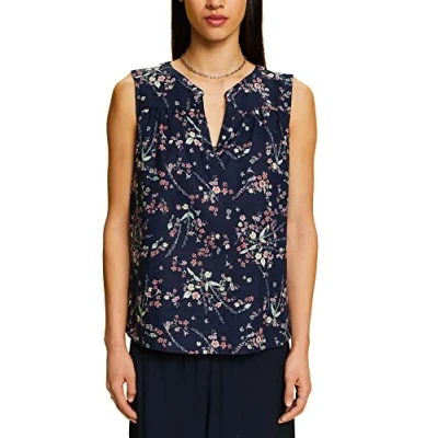Abbildung von edc by Esprit Bluse, Damen, Größe: Small, Dark blue
