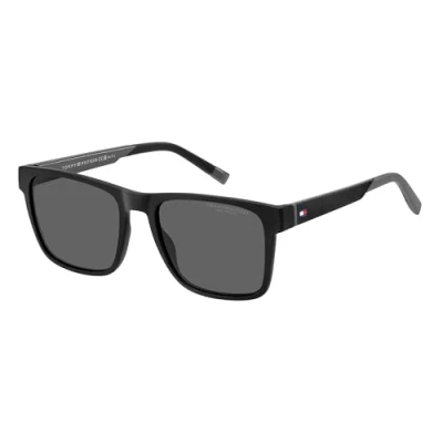 Abbildung von TOMMY HILFIGER Mens TH 2144/S Sunglasses, Black Grey, 55