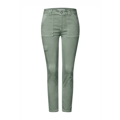 Abbildung von Street One Cargolook Jeans Slim Fit, Damen, Größe: 33x28, Grau
