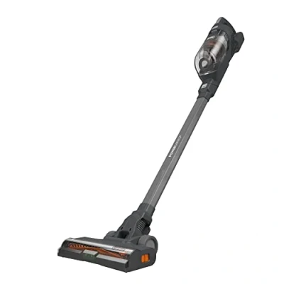 Abbildung von BLACK+DECKER 3 in 1 Akku Stielsauger BHFEA520J (18V, beutelloser Boden &amp; Handstaubsauger mit Turbobürste, 2 Saugstufen, kabellos, inkl. Wandhalterung, Fugendüse, integriertem Ladekabel)