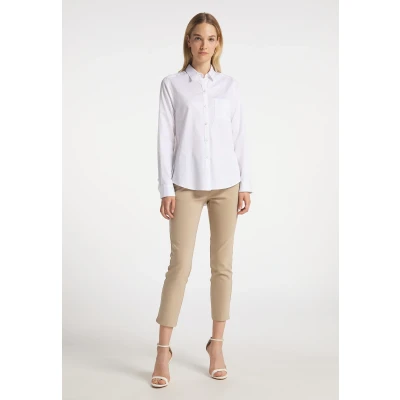 Abbildung von DREIMASTER Klassik Women&#039;s Shirt Blouse L / Weiß 100% Baumwolle