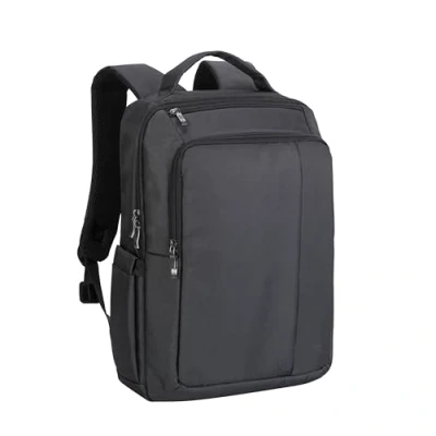 Abbildung von Rivacase Laptop Rucksack bis 15,6 Zoll leichter und trendiger Stadtrucksack mit extra gepolsterten Seiten schlicht elegant ein Fach für Dokumente Tablet 10,1