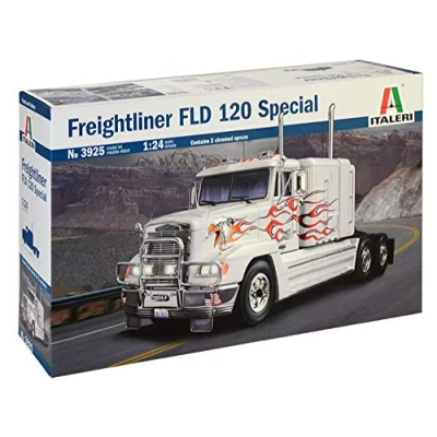 Abbildung von ITALERI 3925S 1:24 Freightliner FLD 120 (Classic) , Modellbau, Bausatz, Standmodellbau, Basteln, Hobby, Kleben, Plastikbausatz, detailgetreu, Unlackiert