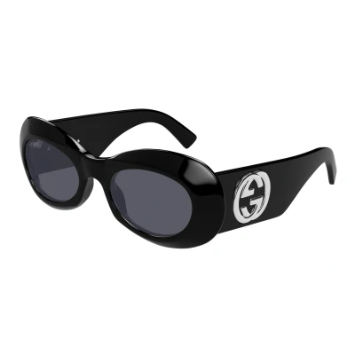 Abbildung von Gucci Sonnenbrille, Damen, Größe: 54, Black/grey