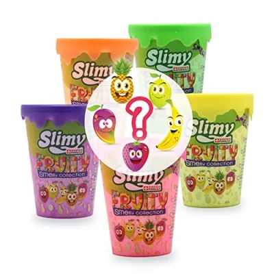 Abbildung von Slimy® Knete Fruity Original 80g (1 tlg), der fruchtig duftende Slimy Slime Überraschung