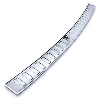 Abbildung von teileplus24 AL166 Ladekantenschutz Aluminium kompatibel mit Skoda Octavia 4 Limo 2020 2024, Farbe:Silber