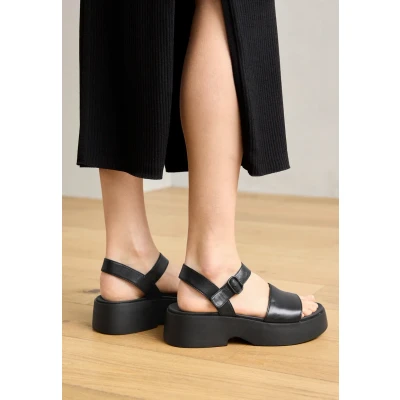 Abbildung von Camper Tasha Plateausandalette, Damen, Größe: 40, Schwarz Schuhe