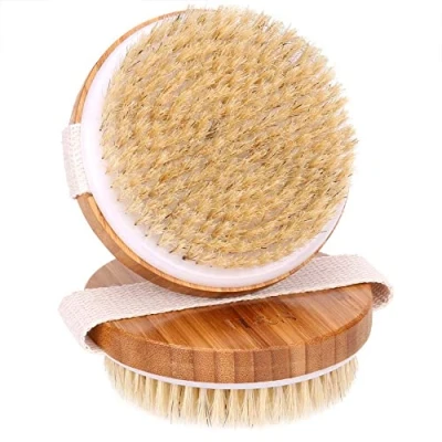 Abbildung von H&amp;S Körperbürste Bambus Set sanftes Peeling &amp; Cellulite Reduzierung, 1 tlg., 2 Stück für