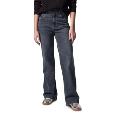 Abbildung von Street One Studio WIDE Flared Jeans, Damen, Größe: 28x32, Grau