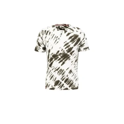 Abbildung von Alpha Industries TIE DYE Tshirt print, Herren, Größe: Large, Dark olive