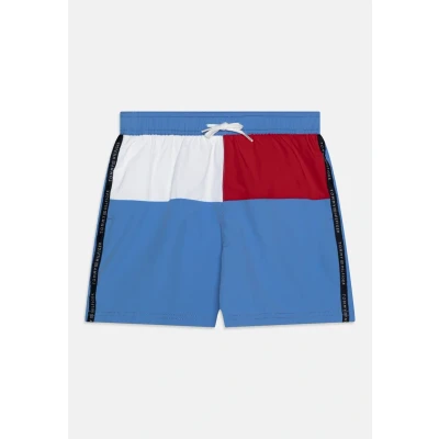 Abbildung von Tommy Hilfiger Medium Drawstring Badeshorts für Kinder, Größe: 164 176, Blue spell