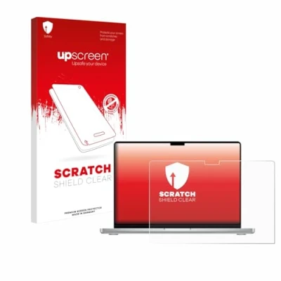 Abbildung von upscreen Schutzfolie für Apple MacBook Pro 14&quot; 2024 M4 Kristall klar, Kratzschutz, Anti Fingerprint