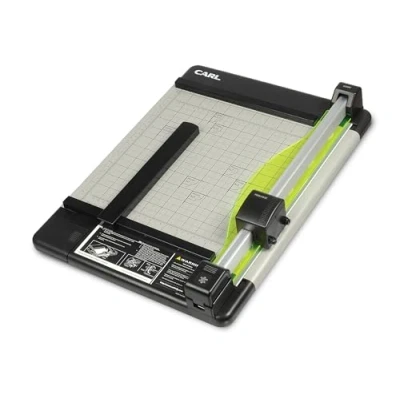 Abbildung von Carl CUI12210 Papierschneider, robust, 30,5 cm, Schwarz/Silber