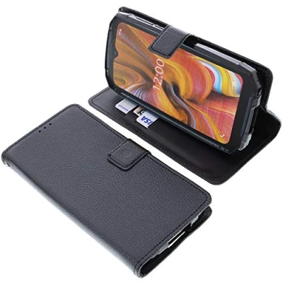 Abbildung von foto kontor Tasche kompatibel mit Doogee S96 PRO Book Style schwarz Schutz Hülle Buch