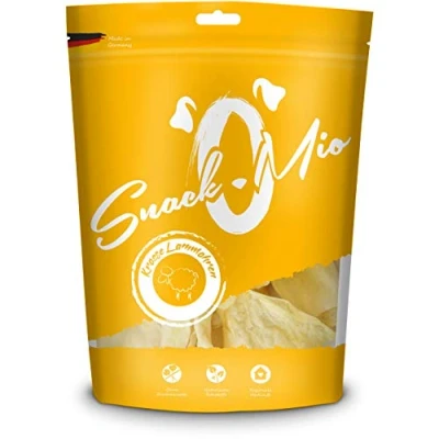 Abbildung von SnackOMio Premium Hundesnack krosse Lammohren, getreidefrei, 1er Pack (1 x 640g)