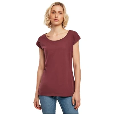 Abbildung von Build Your Brand Damen BB013 Ladies Wide Neck Tee T Shirt, Cherry, 4XL