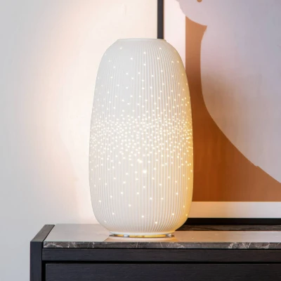 Abbildung von LUCIDE FLORES Tischlampe Ø 17,5 cm 1xE14 Weiß