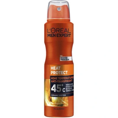Abbildung von L&#039;Or&eacute;al Men Expert Heat Protect 45&deg;C 72H Anti Transpirant Deo Spray Deospray 150ml