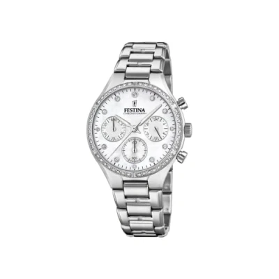 Abbildung von Festina Boyfriend Collection Chronograph, Damen, Größe: One Size, Mother of pearl