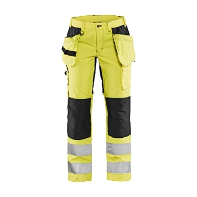Abbildung von Blaklader 716318113399D24 Damen High Vis Arbeitshose mit Stretch, Gelb/Schwarz, Größe D24