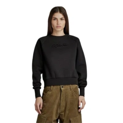 Abbildung von G Star Autograph Sweatshirt, Damen, Größe: Large, Dk black