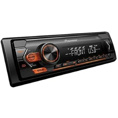 Abbildung von Pioneer MVH S120UBG, 1DIN Autoradio mit RDS, Beleuchtung bernsteinfarben, halbe Einbautiefe, 4x50Watt, USB, MP3, AUX Eingang, Android Unterstützung, 5 Band Equalizer, ARC App