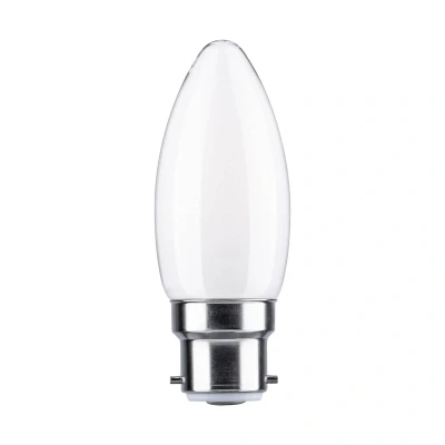 Abbildung von Paulmann 28898 LED Lampe Kerze B22d 470lm 4,7 Watt Leuchtmittel Opal 2700 K