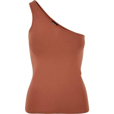Abbildung von Urban Classics Asymmetric Top, Damen, Größe: Medium, Terracotta