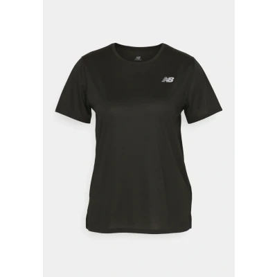 Abbildung von New Balance Sport Essentials T Shirt Damen Gr. L Schwarz Perfekt für Training und Alltag, atmungsaktiv &amp; bequem
