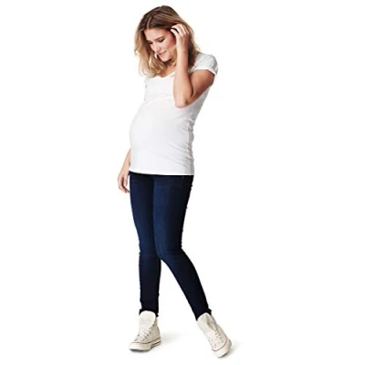 Abbildung von Noppies Damen Otb Jegging Ella Midnight Blue Umstandsjeans, Blue, 26 EU