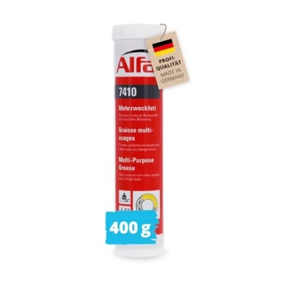 Abbildung von Alfa Mehrzweckfett 400 ml Profi Qualität universell einsetzbares Lithiumfett, Schmierfett, Langzeitfett schützt Motoren vor Korrosion und Alterung, temperaturbeständig