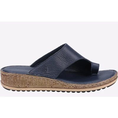 Abbildung von Hush Puppies Damen Elissa Zehensteg Sandale, Navy, 38 EU