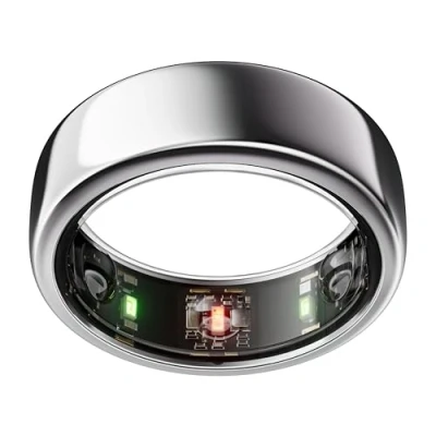 Abbildung von Oura Gen3 Horizon Smart Ring Größe 6, Silver Wearable für Schlaf , Herzfrequenz und Fitnesstracking Bis zu 7 Tage Akkulaufzeit Kompatibel mit iOS/Android Bestimme Deine vor dem Kauf
