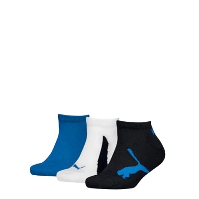 Abbildung von PUMA Unisex Kids 100000969 Sneaker Sock, Navy/White/Strong Blue, 23/26 (3er Pack)