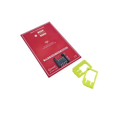 Abbildung von SIM Adapter rot für Mini SIM, Micro Nano Dual mit NFC