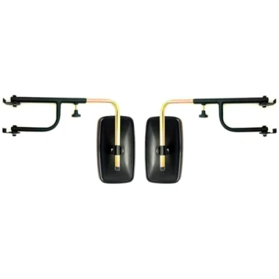 Abbildung von MelTruck® 2x Außenspiegel 285x150mm Rückspiegel ø18 E20 Traktor LKW Spiegelarm Spiegelhalter SET