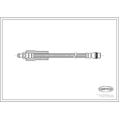 Abbildung von CORTECO 19025988 Bremsschläuche Vorderachse 315 RENAULT: Trafic I Kastenwagen, Vel Satis