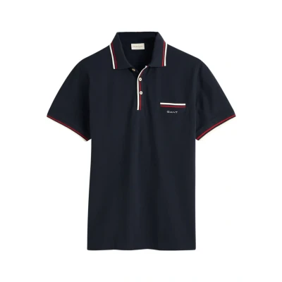 Abbildung von GANT 2COL Tipping Poloshirt, Herren, Größe: Medium, Marine