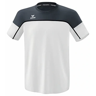 Abbildung von Erima Change BY Tshirt print für Kinder, Größe: 140, Weiss slate grey schwarz