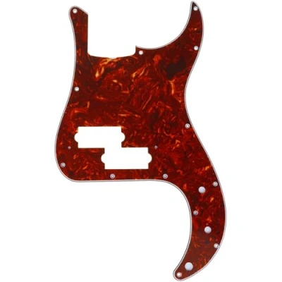 Abbildung von Musiclily Pro 13 Löcher P Bass Pickguard Style Bässe Schlagbrett für MIJ Fender Japan 4 Saiter Precision Bass,4 lagig Vintage Tortoise